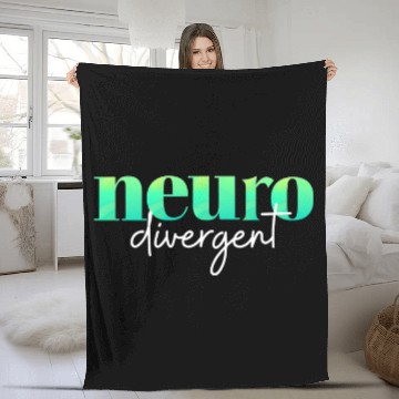 Discover Autism Puzzle Neurodivergent Pride for Autism ADHD and ASD Awareness 21 Fleece Blankets