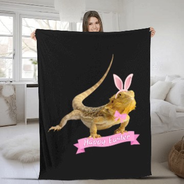 Discover Bearded Dragon Pet Easter Bearded Dragon Funny Spring Lizard Bearded Baseball Tees Fleece Blankets