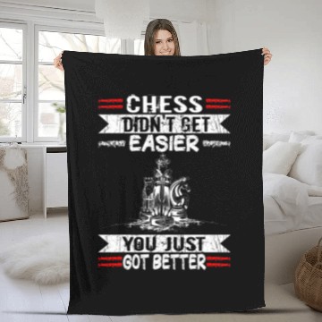 Discover Chess Didnt Get Easier Funny Chess Coachs Rook Chess Club Baseball Tees Fleece Blankets