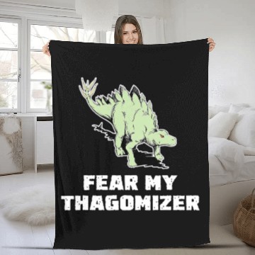 Discover Dinosaur Pet Fear My Thagomizer Cute Stegosaurus Dinosaur Rex Fleece Blankets