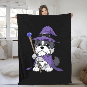 Discover Schnauzer Pet Wizard Funny Dog Magic 2 Baseball Tees Fleece Blankets