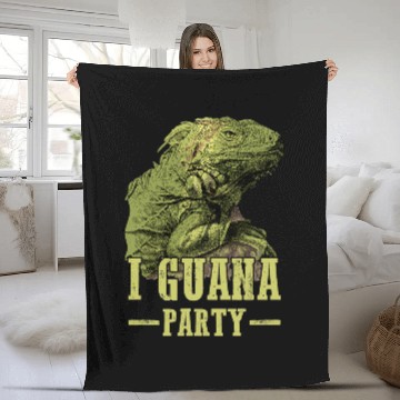 Discover Iguana Pet hunter Party for boys Iguanas Iguana Lizard men Baseball Tees Fleece Blankets