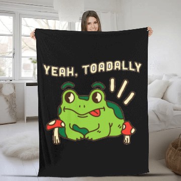 Discover Frog Pet Cottagecore Aesthetic Toad Toadally Zip Fleece Blankets
