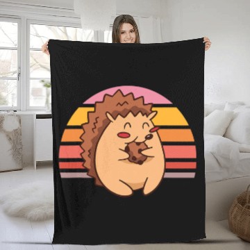 Discover Hedgehog Pet Little Hedgehogs eats cookie Baseball Tees Fleece Blankets