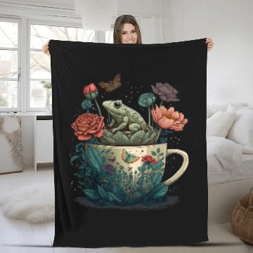 Discover Frog Pet Cottagecore Frog Toad and Mug Cute Forestcore Aesthetics Baseball Tees Fleece Blankets