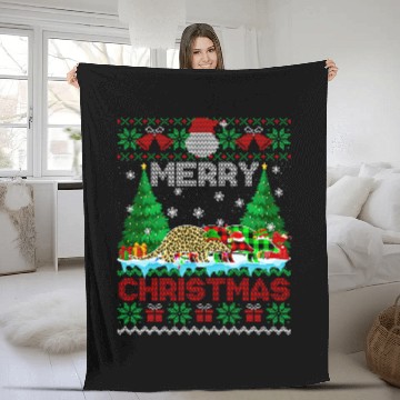 Discover Armadillo Pet Funny Ugly Christmas Leopard Plaid Armadillo Animals Fleece Blankets