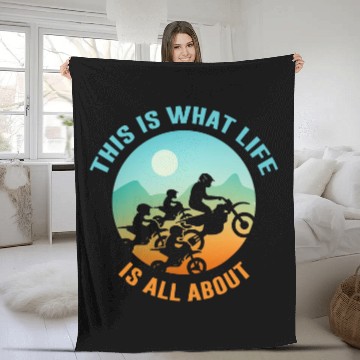 Discover This Is What Life Is All About Motorcycle Motor Automobile Fleece Blankets