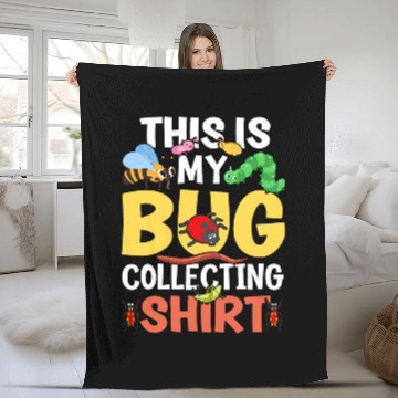 Discover Bug Lover Insect Science This is my Bug Collecting 28 Fleece Blankets