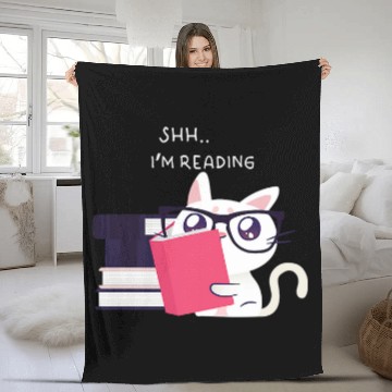 Discover Book Fun Reading Cat Library Book Club Cats Lover Baseball Tees Fleece Blankets