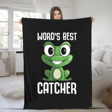Discover Frog Pet Worlds bests Frog Catcher Toad Baseball Tees Fleece Blankets