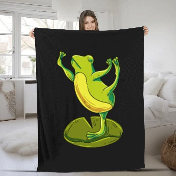 Discover Frog Pet Yoga Frog Yoga Toad Baseball Tees Fleece Blankets