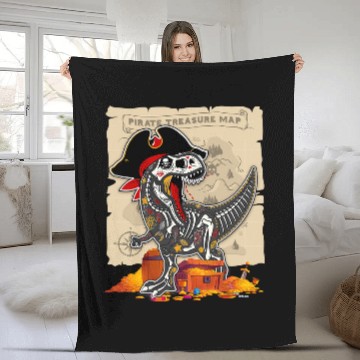Discover Dinosaur Pet Pirate T rexs Pirate Treasure Map Mamasaurus Dinosaur Pirate Baseball Tees Fleece Blankets