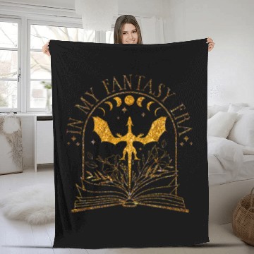 Discover Book Fun Fourth Wing Basgiath wars College Bookish Fantasy Book Fleece Blankets