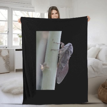 Discover Cicada Vector Cut Out Fleece Blankets