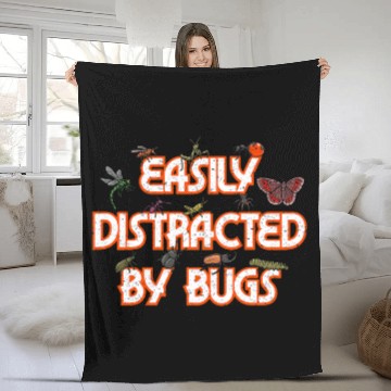 Discover Insect Collector Bug Catching Bug Entomology Zip Fleece Blankets