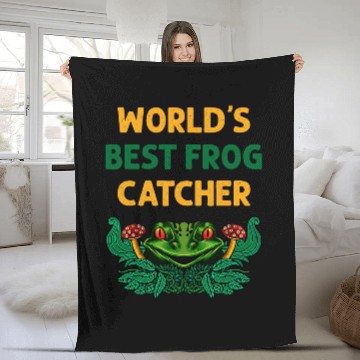 Discover Frog Pet Worlds bests Frog Catcher Angry Toad Head for Fro Hunter Baseball Tees Fleece Blankets