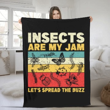 Discover Entomologist Bug Identification Science Insect Stuff 210 Fleece Blankets