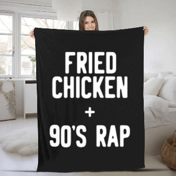 Discover Chicken Pet Funny Fried Chicken s Rap Fleece Blankets