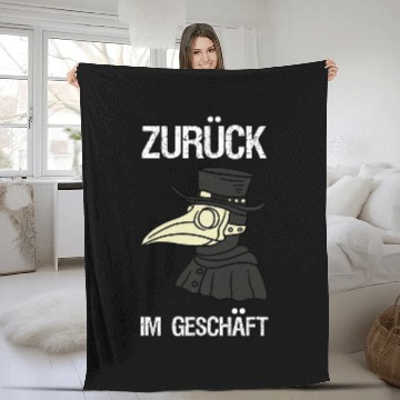 Discover Back in Shop Plague Doctor Steampunk Gothic Baseball Tees Fleece Blankets