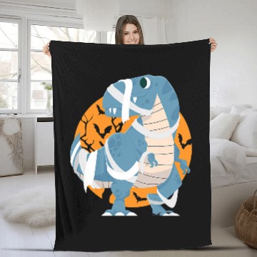 Discover Dinosaur Pet Spooky Dinosaur T rexs Mummy Pumpkin Halloween 2 Baseball Tees Fleece Blankets