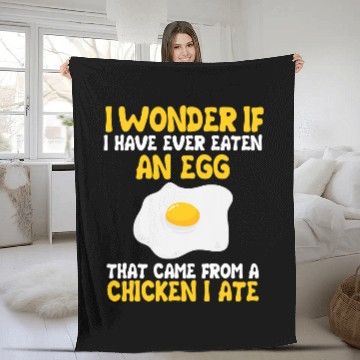 Discover Chicken Pet Funny Fried Egg And Chicken Lover Quote Eggs Costume Baseball Tees Fleece Blankets