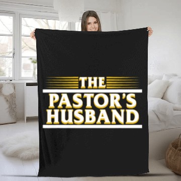 Discover Pastors Husband Appreciation Minister Religious Graphic Fleece Blankets