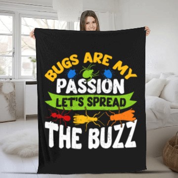 Discover Entomologist Bug Identification Science Insect Stuff 29 Zip Fleece Blankets
