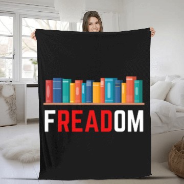 Discover fREADom 2I Read Banned Books 2Banned Books Week Librarian Fleece Blankets