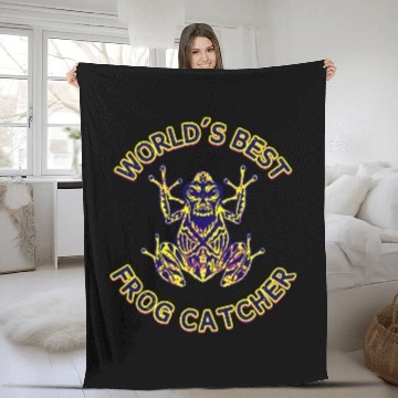 Discover Frog Pet Worlds bests Frog Catcher in Town For Toad Catcher Fleece Blankets