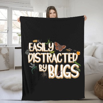 Discover Insect Lover Bug Catcher Bug Catching Entomologist Zip Fleece Blankets