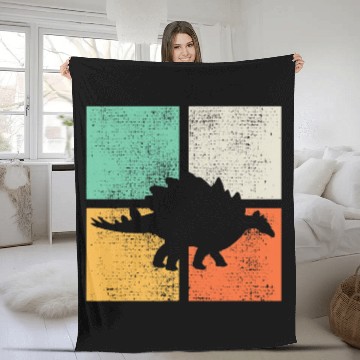 Discover Dinosaur Pet Stegosaurus 2 Baseball Tees Fleece Blankets
