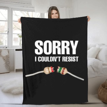 Discover Sorry I Couldn Resist Fun Electrical Engineer Electrician Baseball Tees Fleece Blankets