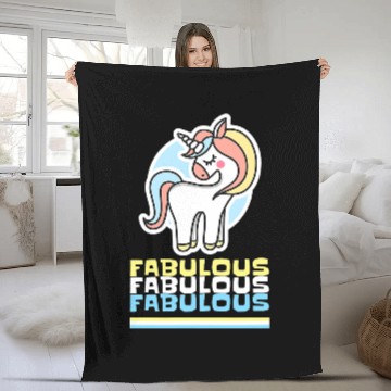 Discover Unicorn Pet Dreaming About Paradise Baseball Tees Fleece Blankets