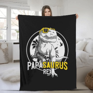 Discover Dinosaur Pet Mens Papasaurus T rexs Funny Dinosaur Daddy Papa Saurus 1 Baseball Tees Fleece Blankets