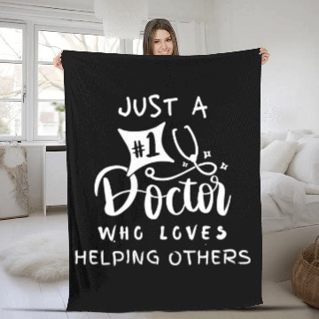 Discover just a doctor who loves helping others Zip Fleece Blankets
