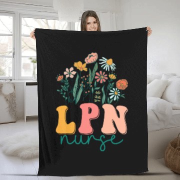 Discover nurses Job Groovy Wildflower Licensed Practical nurses Tees Fleece Blankets
