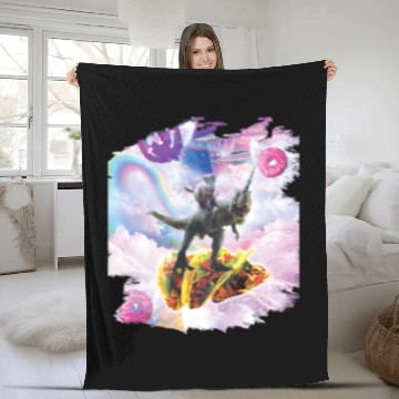 Discover Unicorn Pet Space Cat Riding Dinosaur Unicorn Taco Donut Baseball Tees Fleece Blankets