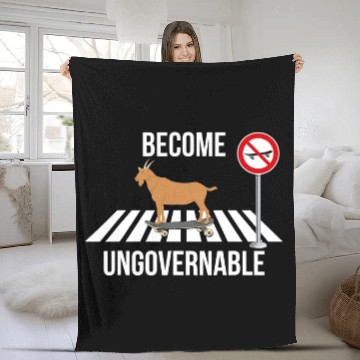Discover Goats Pet Skateboarding Become Ungovernable I Love Baseball Tees Fleece Blankets