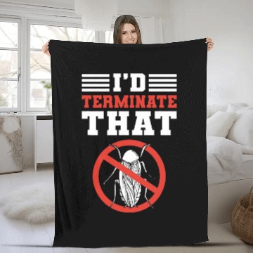 Discover Id Terminate That Bed Bug Control Exterminator Pest Control Baseball Tees Fleece Blankets