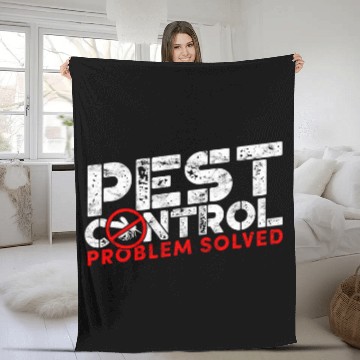 Discover Pest control problem solved Insect Terminator Pest Warrior Zip Fleece Blankets