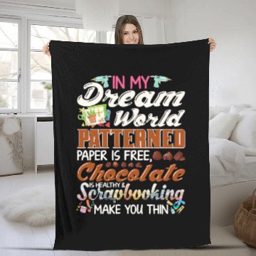 Discover Book Fun World Patterned Paper freess Funny Scrapbooking Lover Fleece Blankets