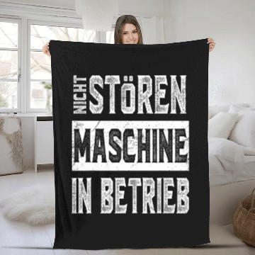 Discover Bodybuilding muscles do not disturb the machine in operation Fleece Blankets