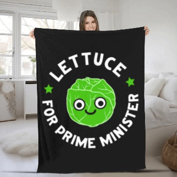 Discover Lettuce For PrimeMinister 2Lettuce For Prime Minister Fleece Blankets