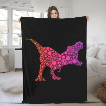 Discover Dinosaur Pet Dot Day T Rex Baseball Tees Fleece Blankets
