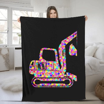 Discover Excavator Fun International Dot Day Colorful Dotted Excavator 1 Baseball Tees Fleece Blankets
