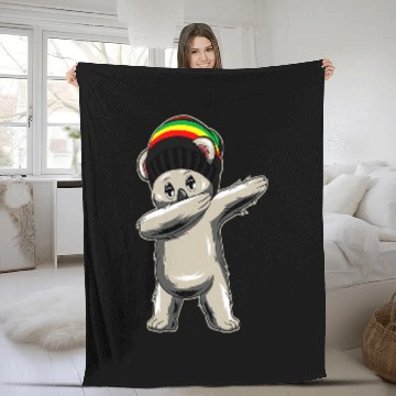 Discover Koala Pet Funny Cute Reggae Short Sleeve Animal 1 Fleece Blankets