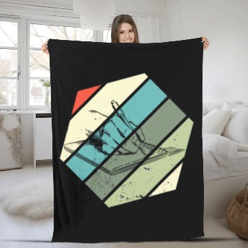 Discover Book Fun Writer Novel Writing Hexa Retro Book Lover Reading Fleece Blankets