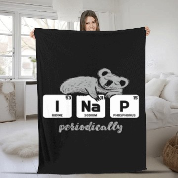 Discover Koala Pet Funny Chemistry Elements Science I Nap Periodically Koala Zip Fleece Blankets