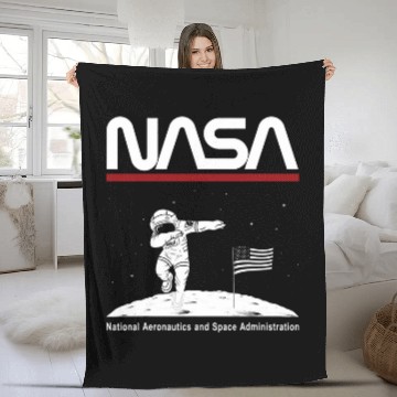 Discover Astronaut Job NASA Astronaut Dabbings Worm Fleece Blankets