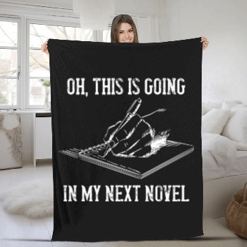 Discover Book Fun Writer My Next Novel Book Lover Reading Writing Novel Fleece Blankets